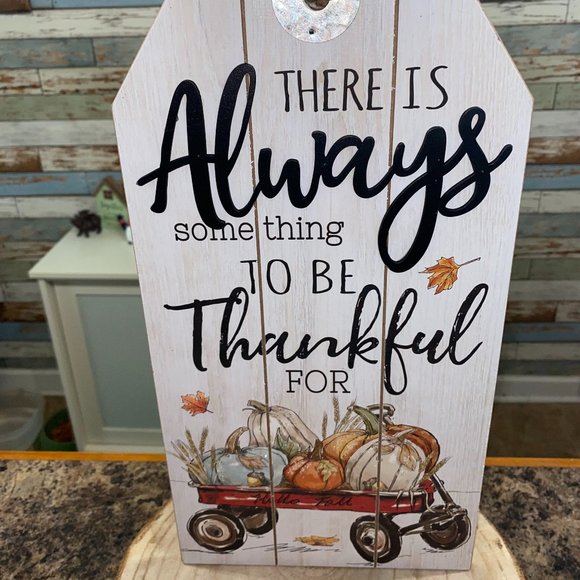 Art | Thankful Fall Wood Sign Large 16 Tall | Poshmark